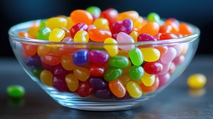 modern glass bowl, their vibrant hues creating a lively display.