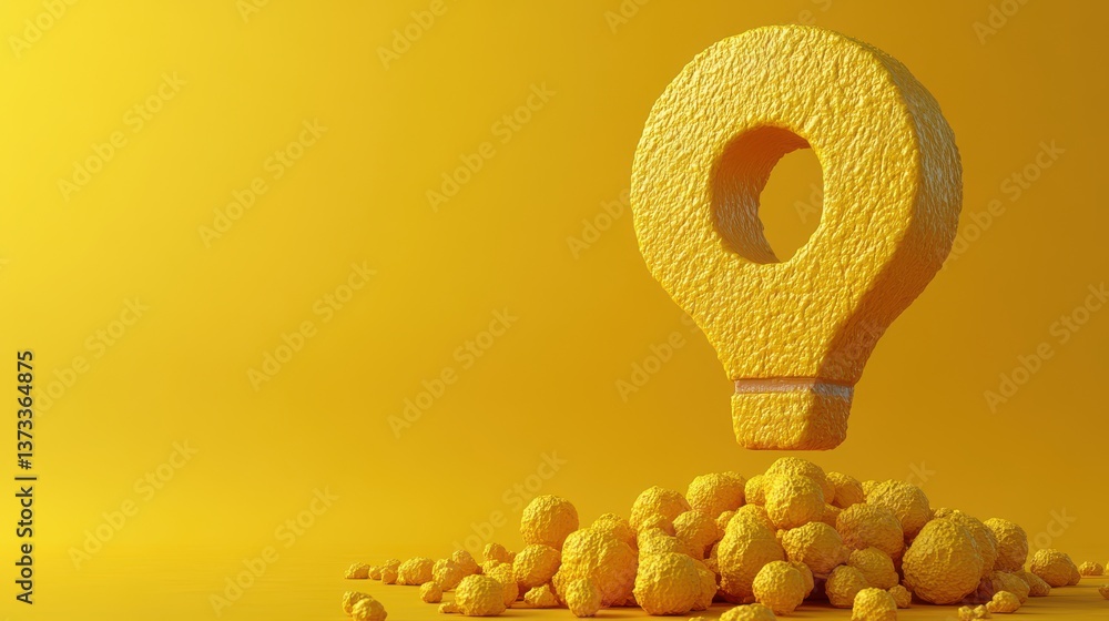 Poster yellow exclamation mark symbol and attention or caution sign icon on alert danger problem background