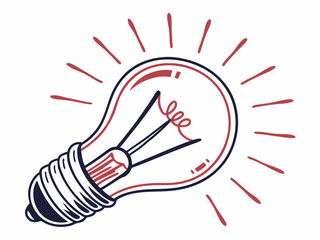 Light bulb idea concept with icon symbolizing creativity and inspiration