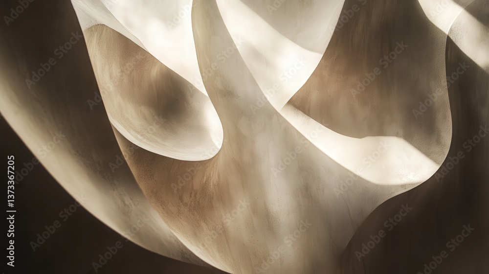 Aufkleber soft overlay shadows cast on a smooth surface, with a delicate play of light and dark, highlighting 