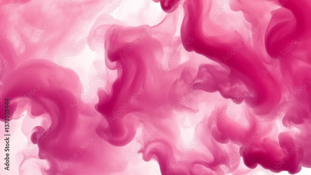 Poster Vibrant Abstract Pink Smoke Swirls Dynamic Background of Fluidity and Creativity with Mesmerizing Patterns and Soft Visuals