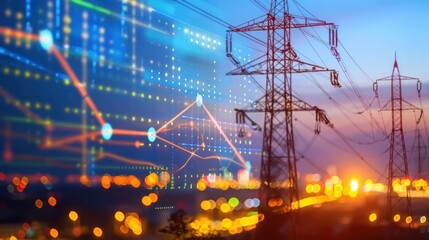 Create a graph depicting predictive analytics for demand forecasting in the energy sector