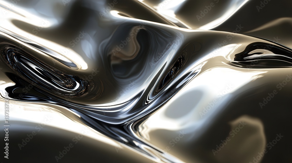 Poster overlay shadows on a smooth, glossy surface, where light and shadow create a stunning contrast that 