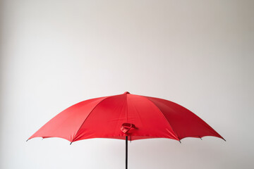 Red Umbrella with Clipping Path