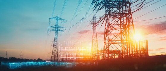 Scientists developing AI powered energy storage solutions, high-tech power facility with real-time energy usage data and AI-driven battery systems, High-tech style