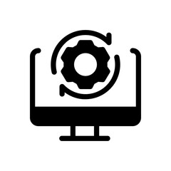 System update icon vector