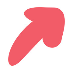 Stylized Pink Arrow Graphic