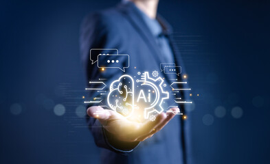 development which is smart robot conversation. communication is open for chat customers, chatbot...