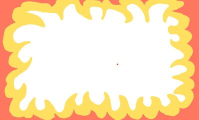 Fiery Frame: A dynamic, swirling frame of intense flames, perfect for adding a dramatic effect to images or text. PNG, transparent background.
