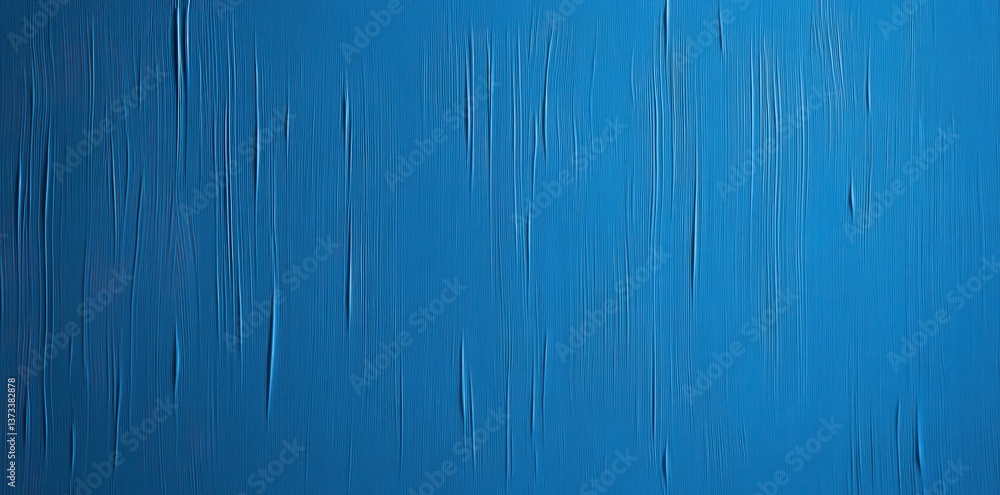Poster a textured blue surface with vertical lines, evoking a sense of depth and movement.