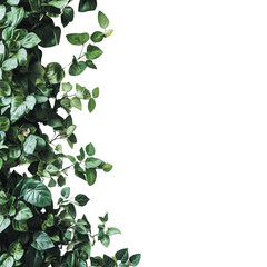 Obraz premium Botanical Frame: A verdant frame of lush green foliage provides a refreshing visual contrast, embodying nature's graceful artistry.