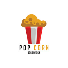 Pop Corn Logo Design