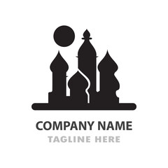 Silhouette of a Mosque or Cathedral