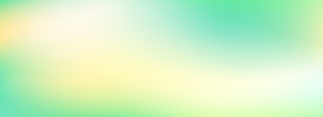 Grass green smooth gradient. Springtime color blurred background. Summer mood pastel blur gradient backdrop. Fresh abstract spring theme wallpaper for poster, banner, presentation, template. Vector © vika_k
