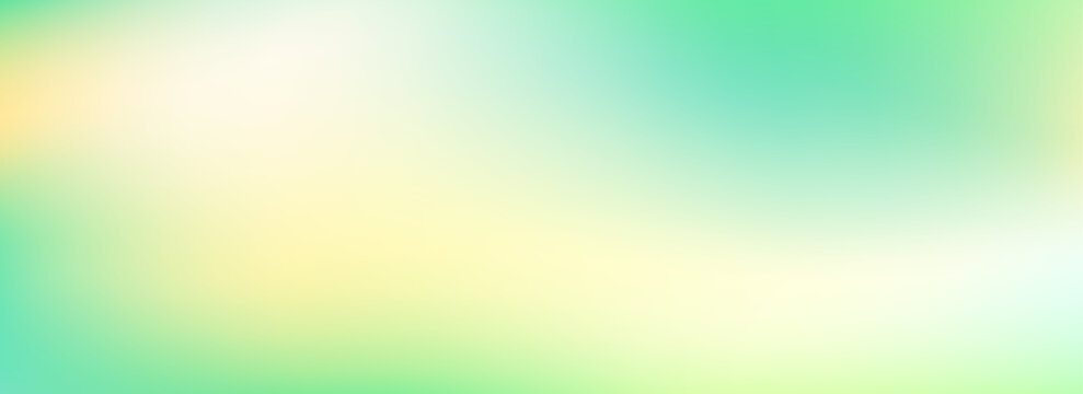Grass green smooth gradient. Springtime color blurred background. Summer mood pastel blur gradient backdrop. Fresh abstract spring theme wallpaper for poster, banner, presentation, template. Vector
