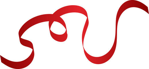 Ribbon red color. Elements for holiday