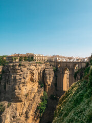 Fototapeta premium Puente Nuevo Bridge in Ronda, Spain – Iconic Stone Bridge Over El Tajo Gorge