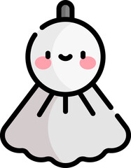 teru teru bozu Illustration on a white background. © Loopystudio