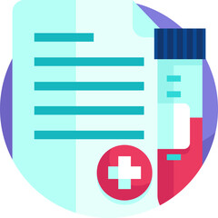 Obraz premium test Illustration on a white background.