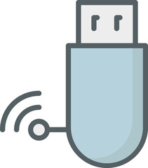 usb drive Illustration on a white background.