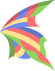 wings Illustration on a white background.