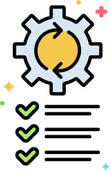 work Illustration on a white background.