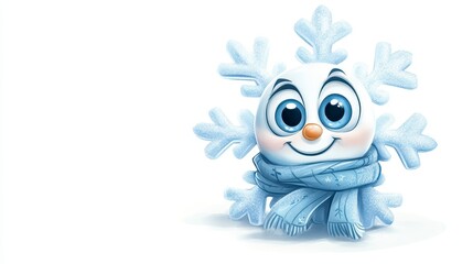 Fototapeta premium Cute Snow Character Design