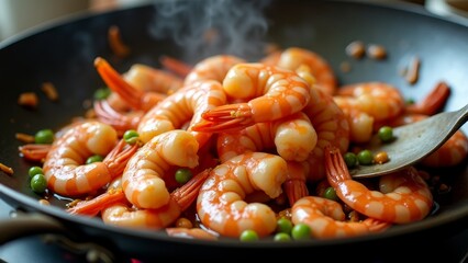 Shrimp Stir Fry With Peas