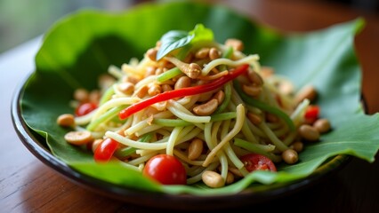 Thai Salad With Cashews And Vegetables