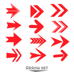 set of red  arrows