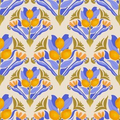 lemon design pattern for fabric , paperwork ฺ