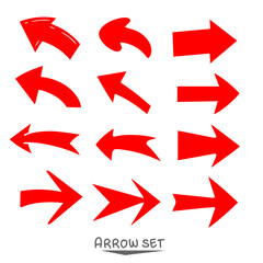 set of red arrows