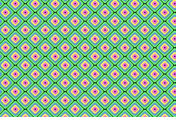 Geometric Pattern Of The Squares Is Green Blue Yellow And Pink Colour Abstract Background Art Illustration Design