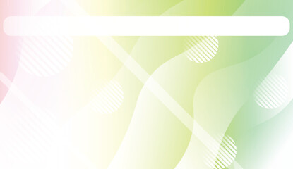 Template Landing Page With Wave Geometric Shape, Lines, Circle. For Design, Presentation, Business. Vector Illustration with Color Gradient.