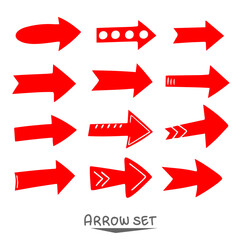 set of red arrows