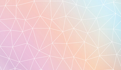 Modern geometrical abstract background with polygonal elements For interior wallpaper, smart design, fashion print. Vector illustration. Creative gradient color.