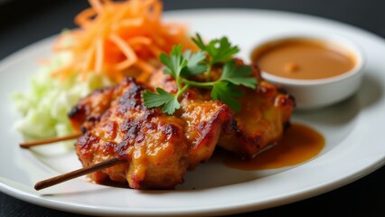Chicken Satay Skewers With Peanut Sauce