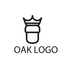 Simple, regal oak logo design
