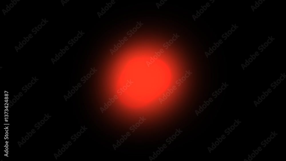 Poster blurry glowing blob shape on a black background