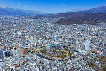 甲府上空・空撮