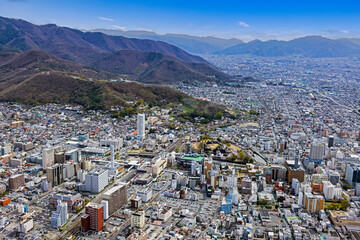 甲府上空・空撮