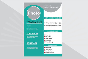 CV design for Corporate Job. CV application for Corporate Job.