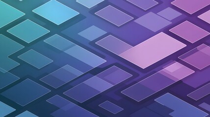 Fototapeta premium Floating Geometric Squares Pattern in Gradient Colors