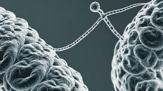 Intricate microscopic examination of mold spores on organic structures