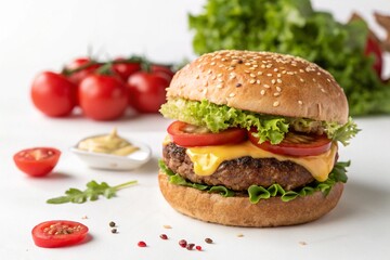 Hamburger Chicken Takeaway Food