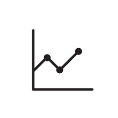 Line graph icon