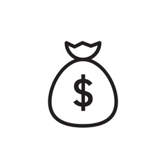Fototapeta premium money bag icon