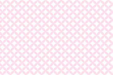 七宝模様の背景素材-ピンク