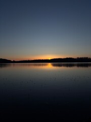 sunset over the lake&hellip;