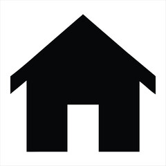 home icon silhouette vector style